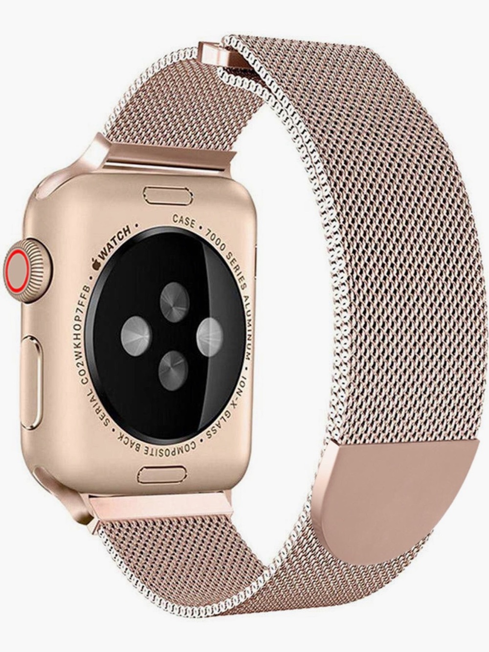 Apple Watch®Bracelet by Posh Tech Rose Gold Stainless Steel (Watch not Included)